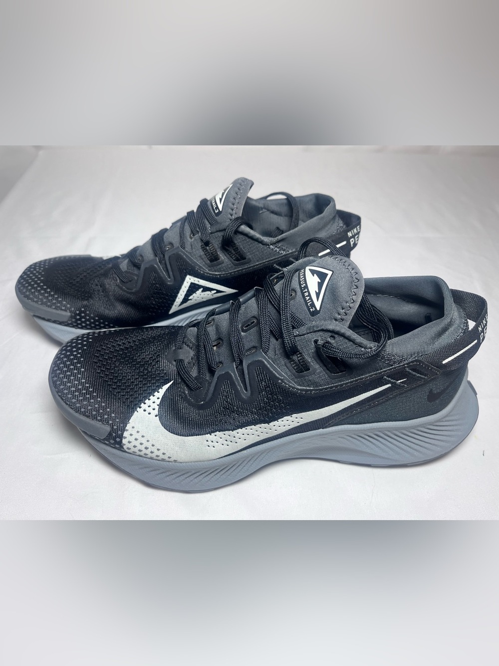 Nike Trail Pegasus Women's Black and White Athletic Running Shoes
